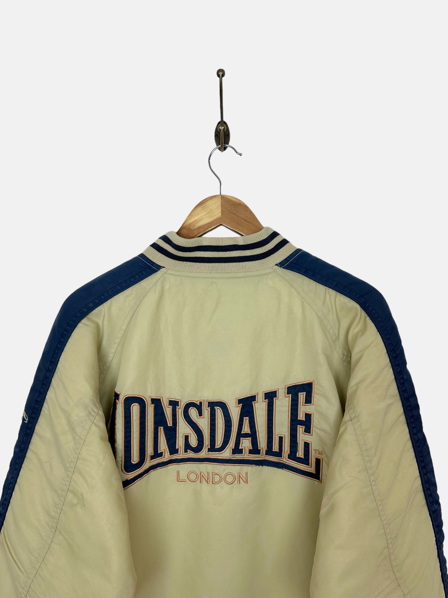 90's Lonsdale London Embroidered Vintage Bomber Jacket Size M