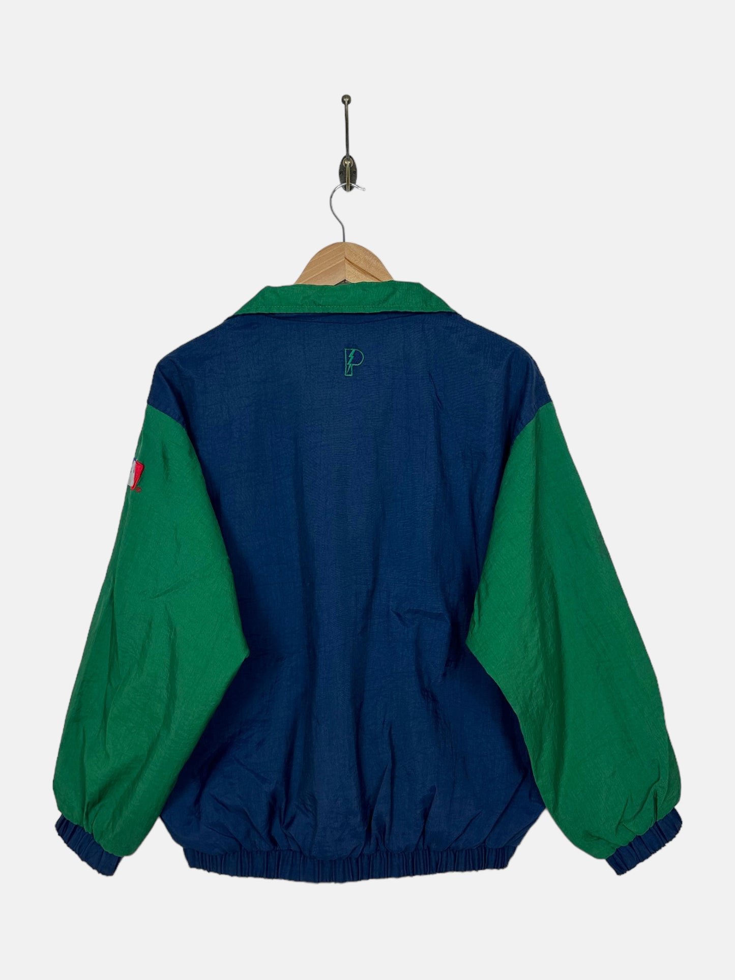 90's Milwaukee Brewers MLB Embroidered Vintage Quarterzip Jacket Size 6-8