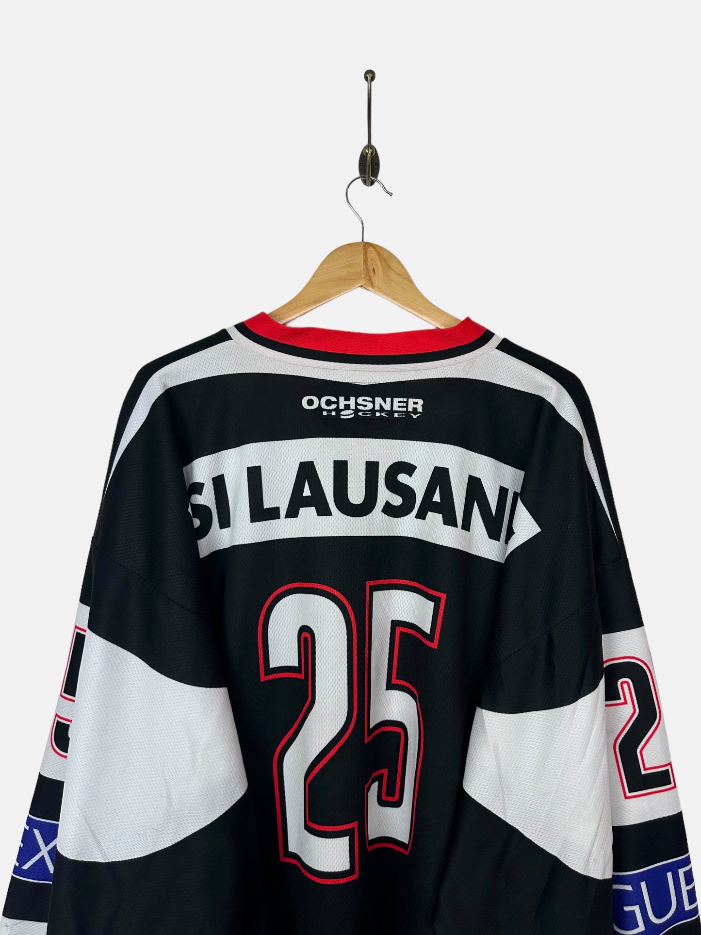 90's Lausanne HC Switzerland Vintage Hockey Jersey Size 2-3XL