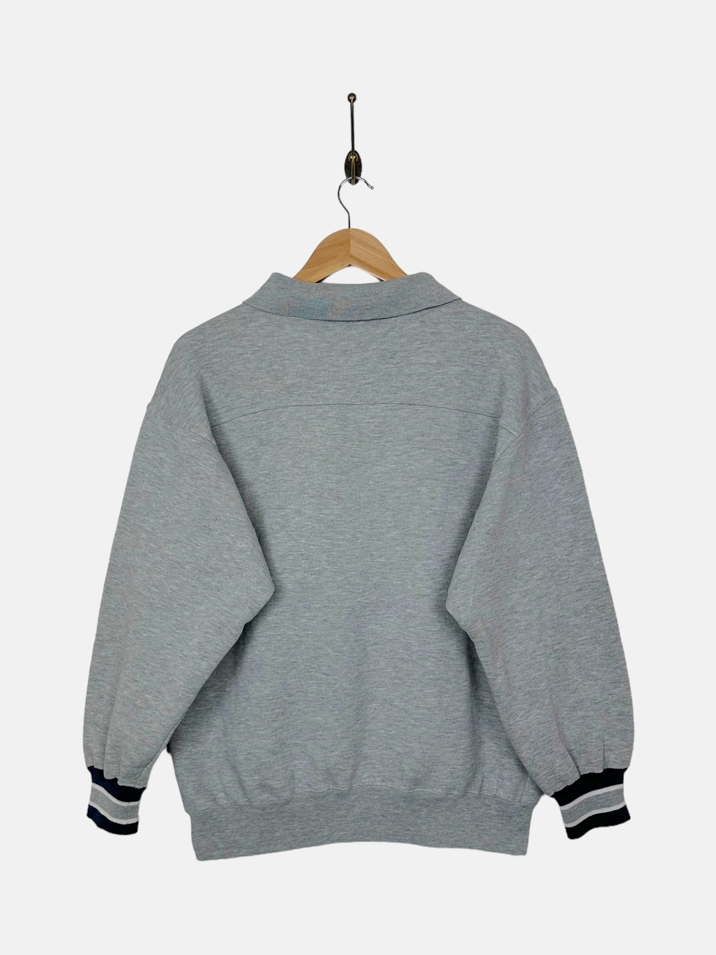 90's Baosteel Trade Union Embroidered Vintage Collared Sweatshirt Size S