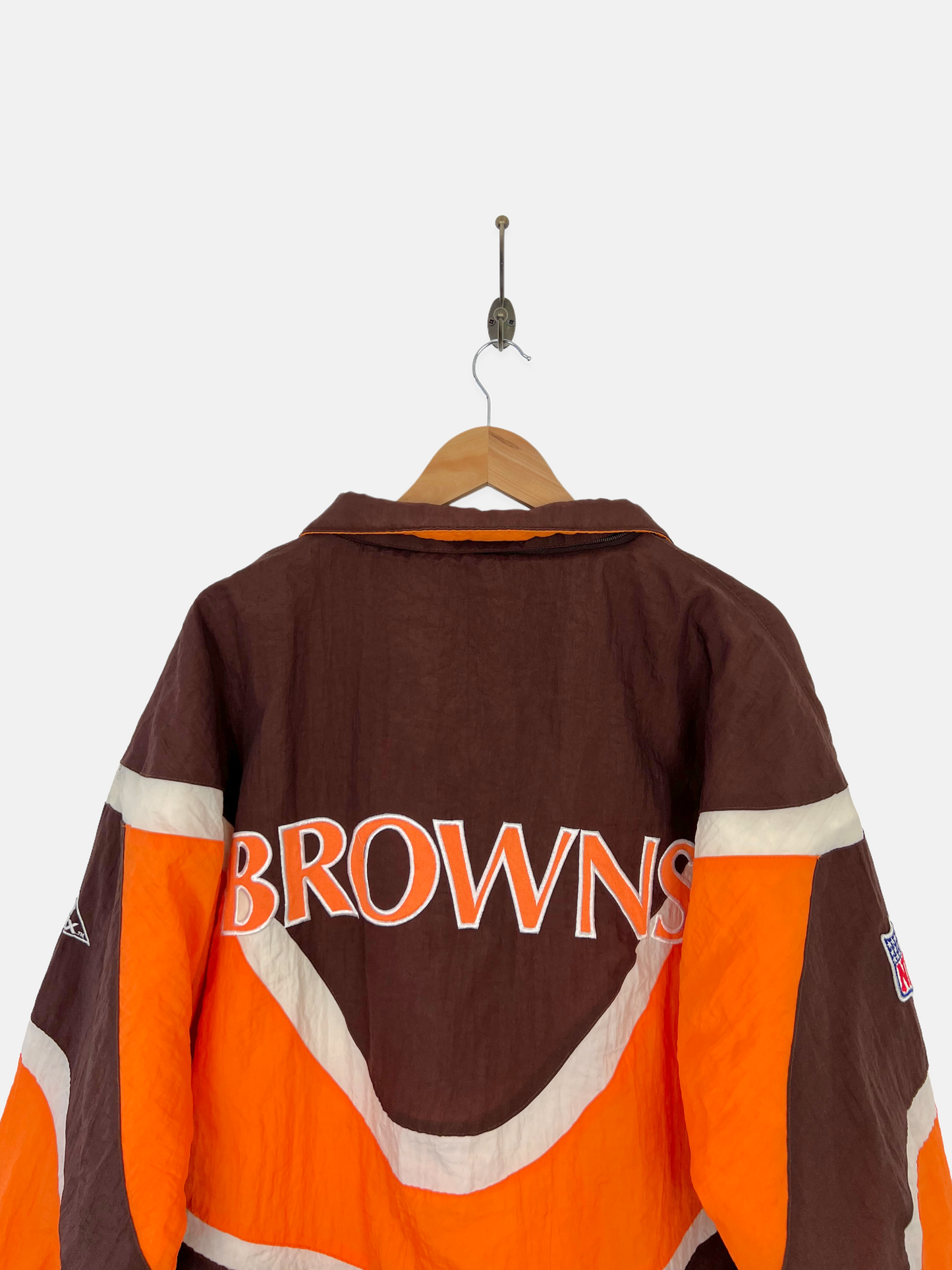 90's Cleveland Browns NFL Embroidered Vintage Puffer Jacket Size XL