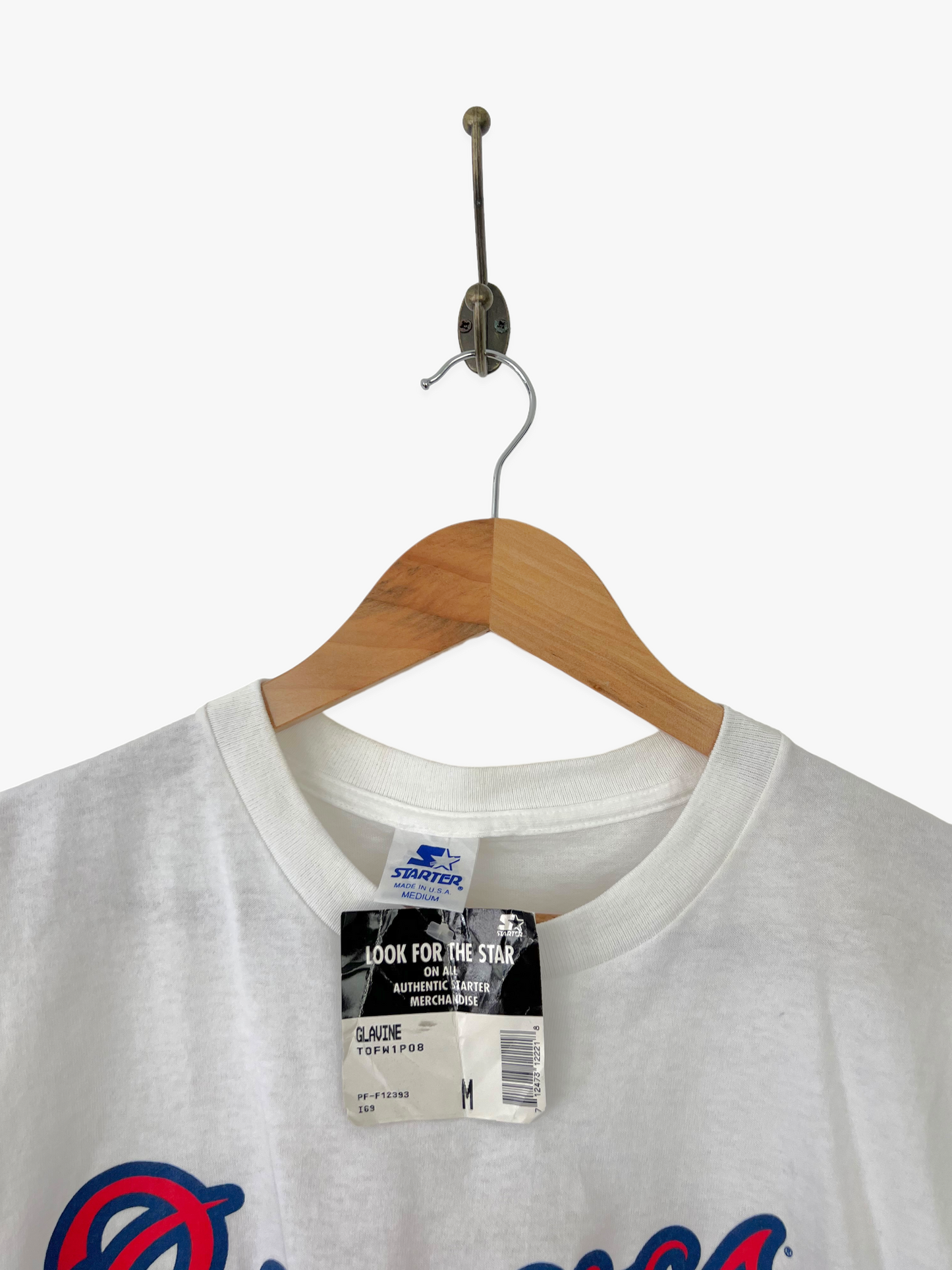 1996 Atlanta Braves MLB Starter USA Made Vintage T-Shirt Size 10-12