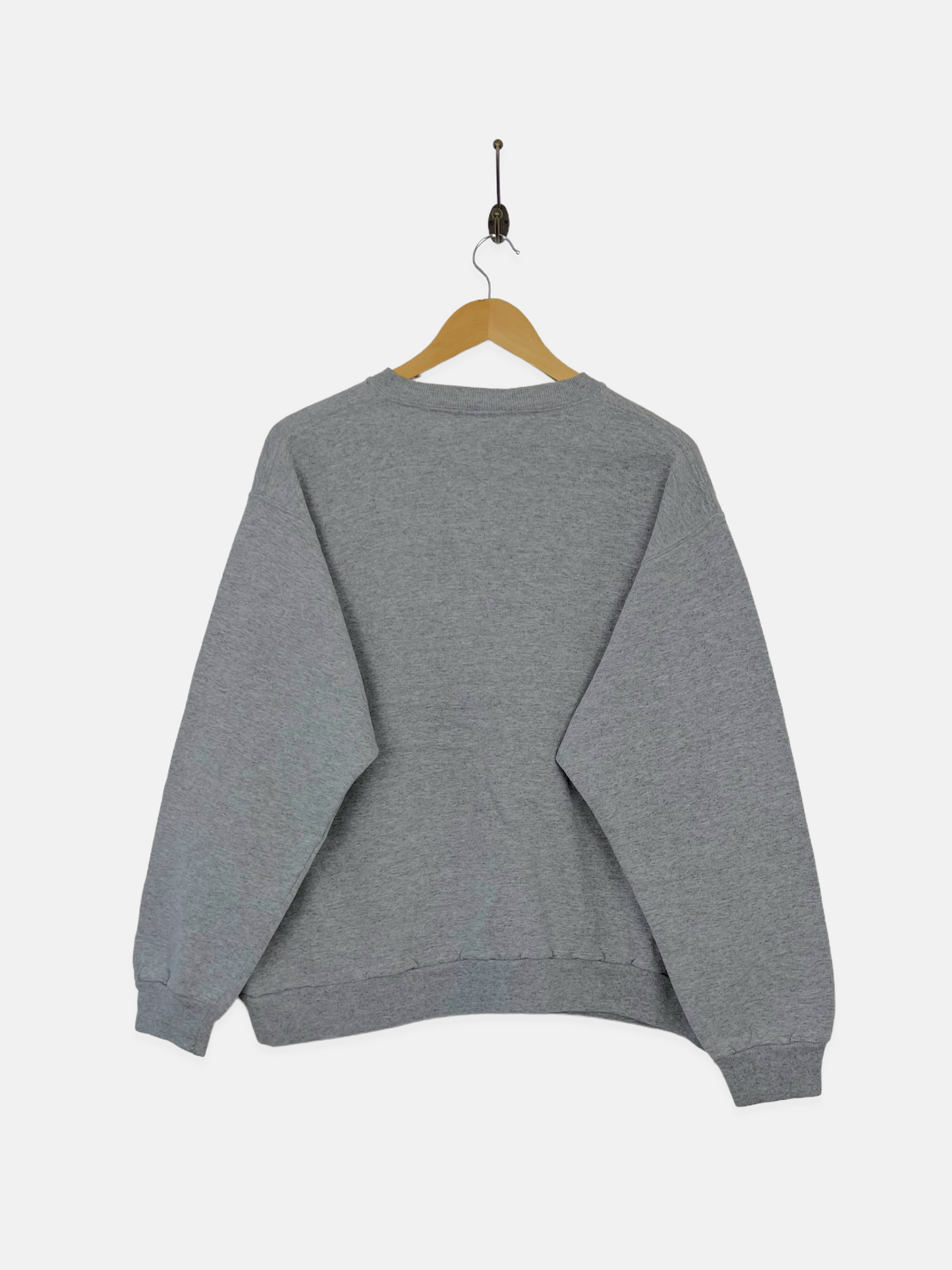 90's Wilderness Whitetail Deer USA Made Embroidered Vintage Sweatshirt Size M-L