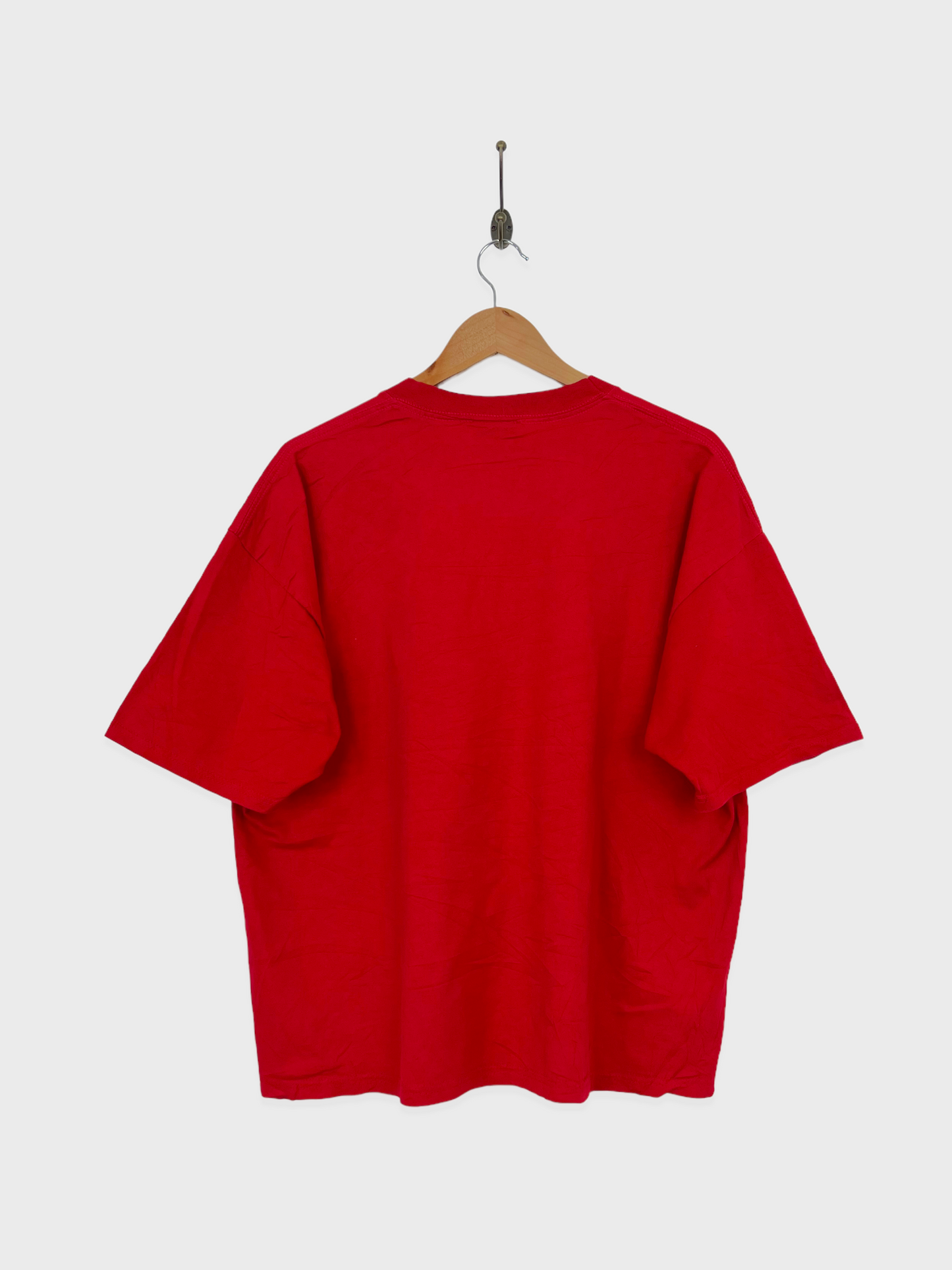 90's Detroit Red Wings NHL USA Made Embroidered Vintage T-Shirt Size 14