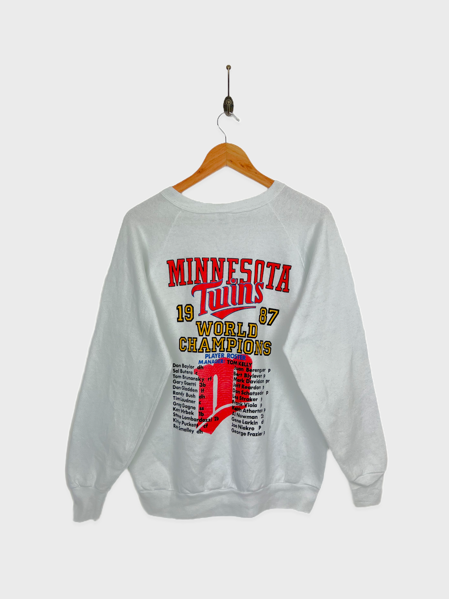 1987 Minnesota Twins MLB USA Made Vintage Sweatshirt Size 8-10