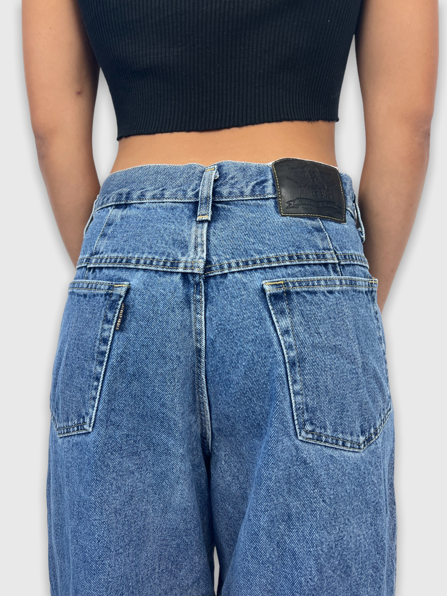 90's Angels Italy Made Vintage Denim Jeans 31x28