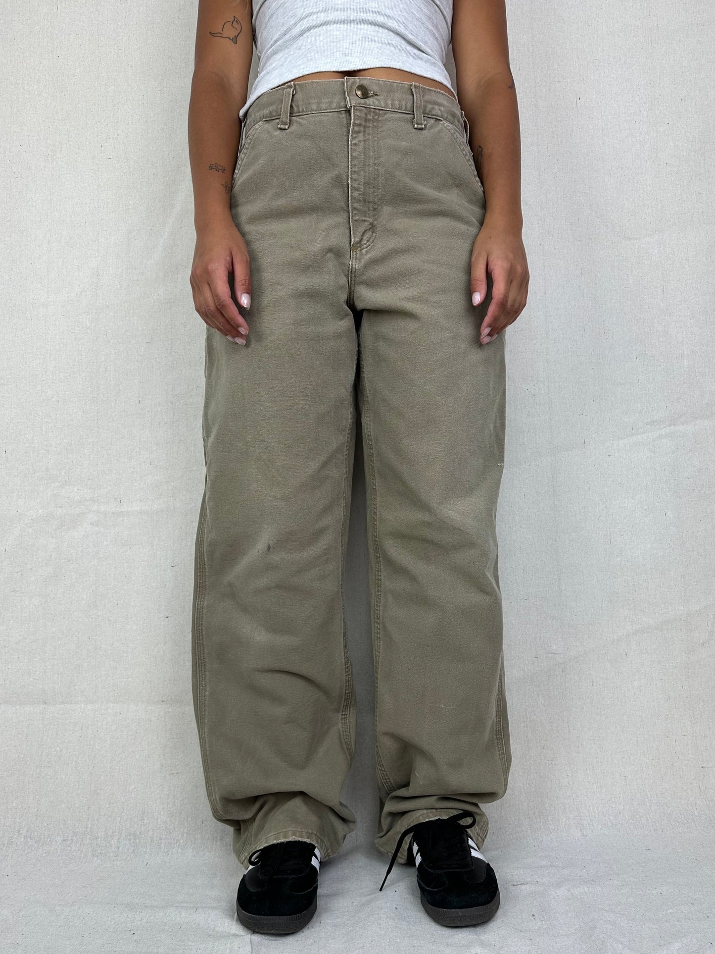 90's Carhartt Vintage Heavy Duty Carpenter Jeans Size 30x33