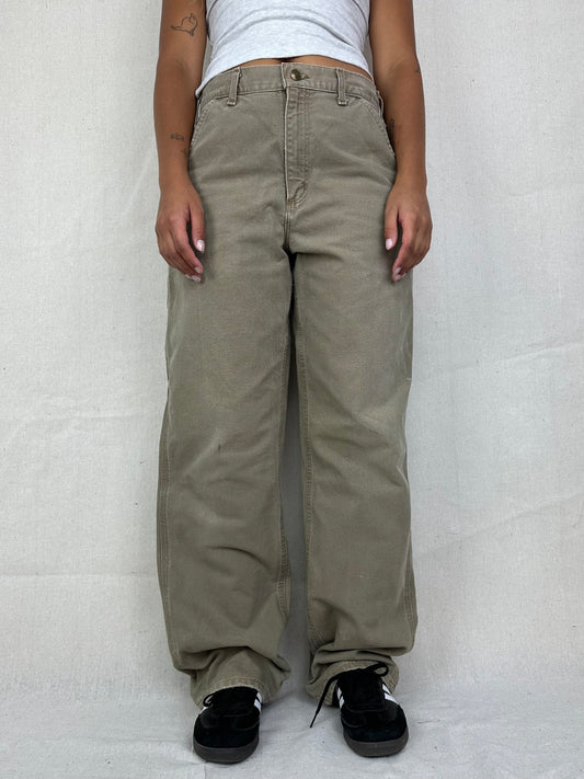90's Carhartt Vintage Heavy Duty Carpenter Jeans Size 30x33