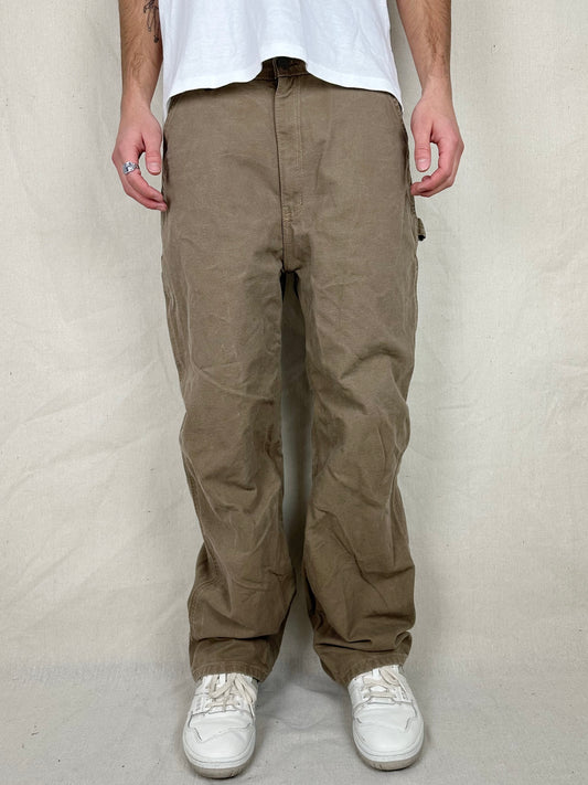 90's Carhartt Heavy Duty Vintage Carpenter Jeans Size 34x32