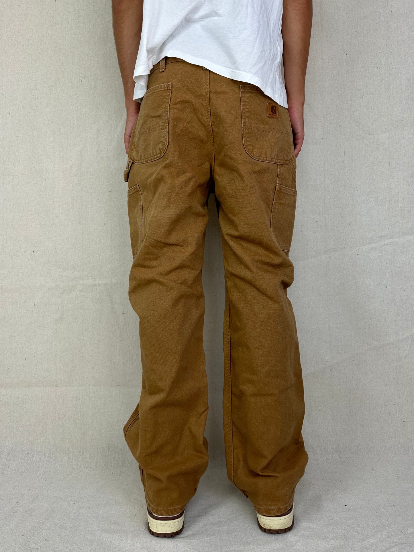 90's Carhartt Vintage Heavy Duty Carpenter Jeans Size 32x31