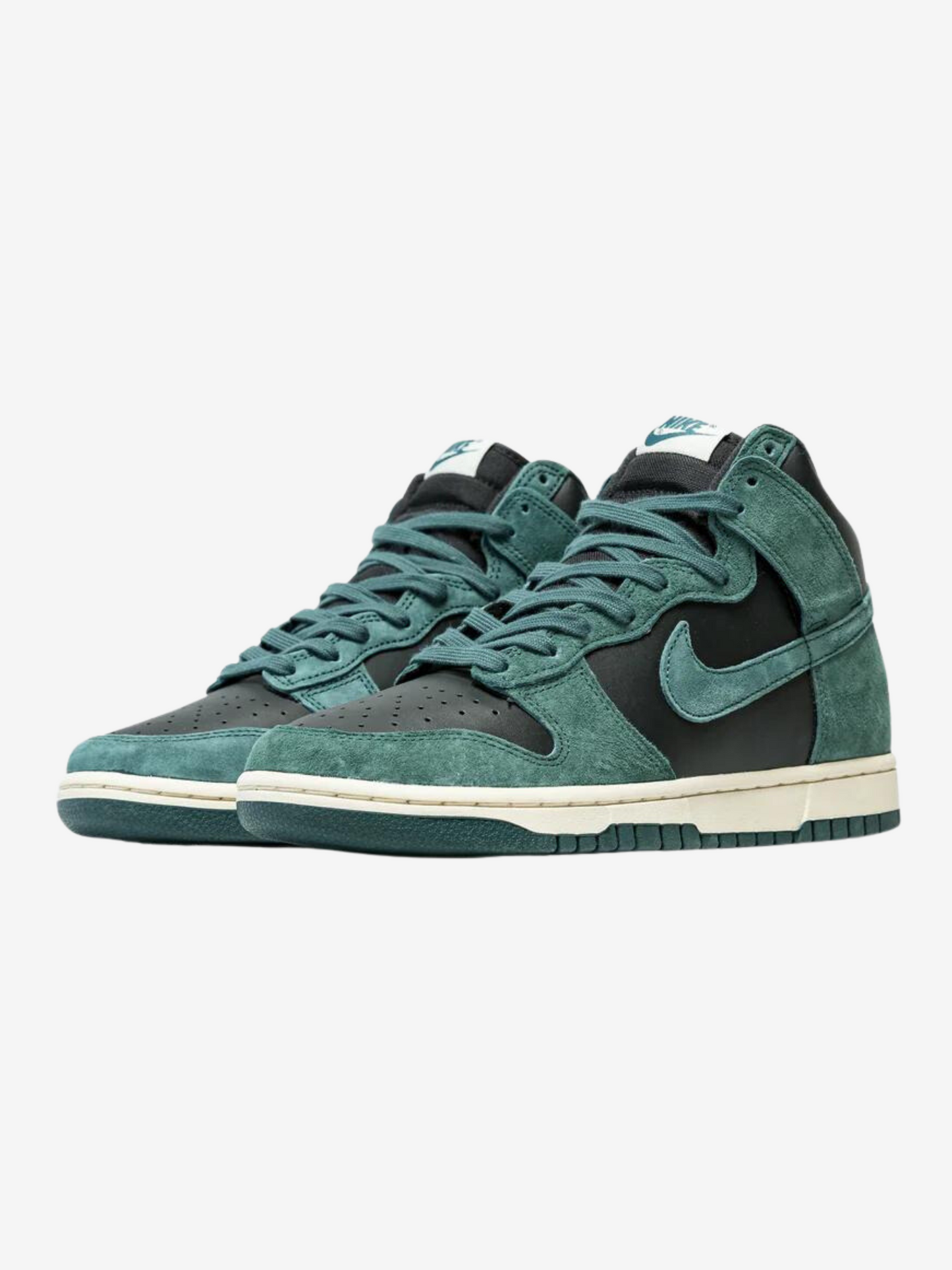 Nike High Dunk Retro PRM Shoes - Black & Faded Spruce Size 12