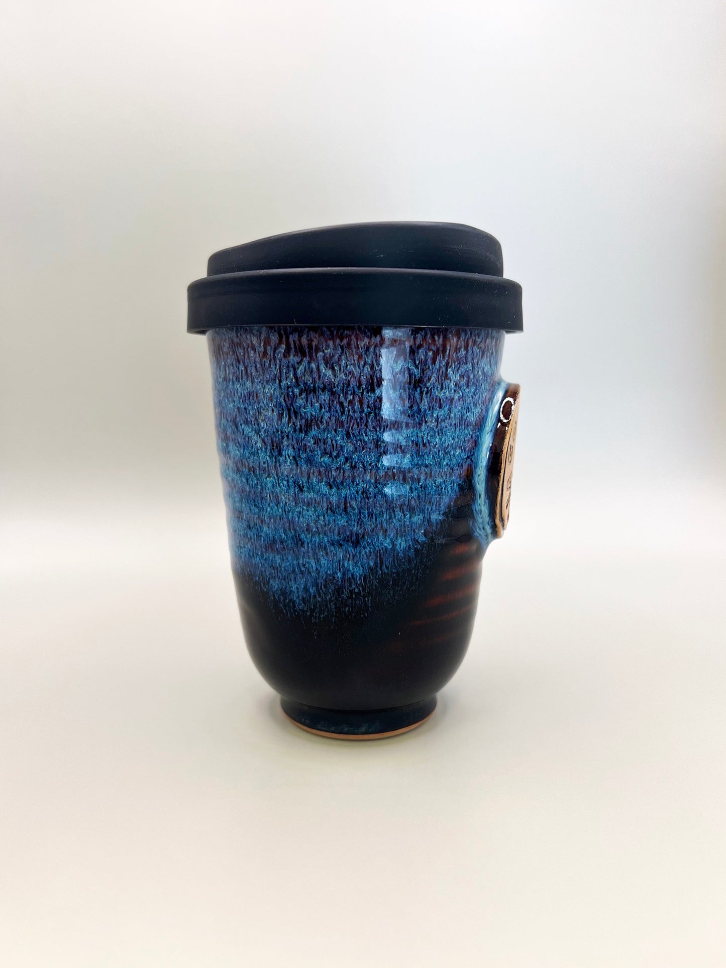 NZ Made High Fired Ceramic Keep Cups - Midnight Blue