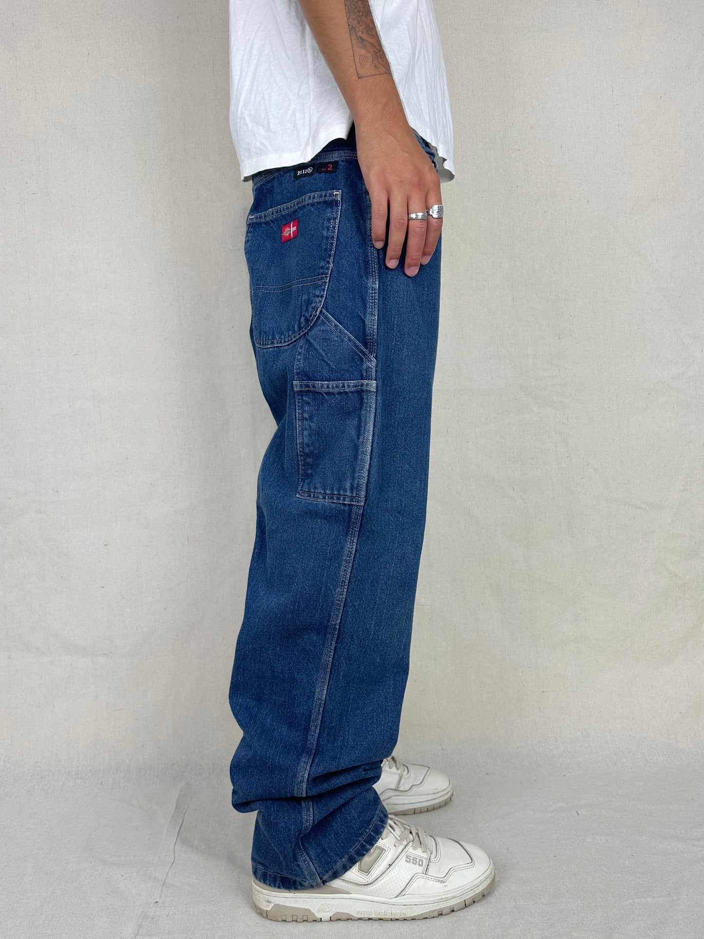 90's Dickies Heavy Duty Vintage Carpenter Jeans Size 37x34