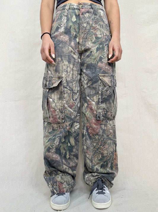 90's Mossyoak Realtree Camo Vintage Cargo Pants Size 30x32