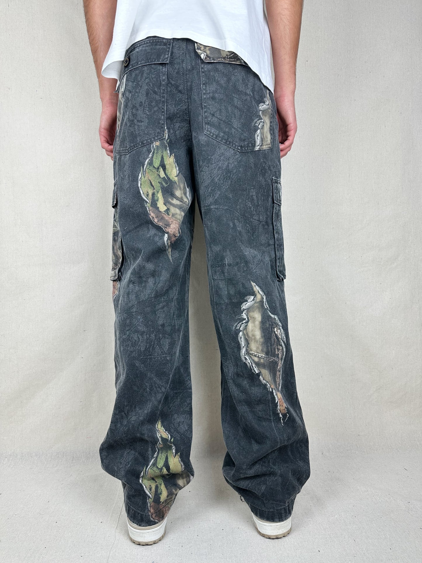 90's Mossy Oak Realtree Camo Vintage Cargo Pants Size 32x32