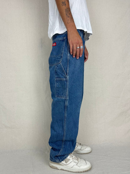 90's Dickies Vintage Heavy Duty Carpenter Jeans Size 35x34