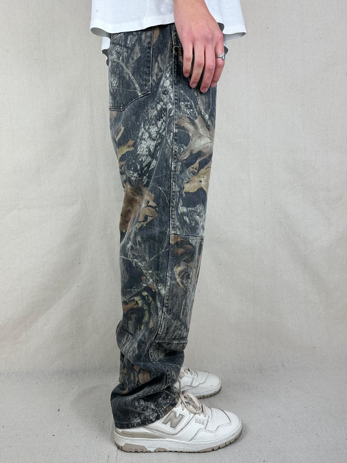 90's Wrangler Realtree Camo Vintage Double Knee Jeans Size 36x32