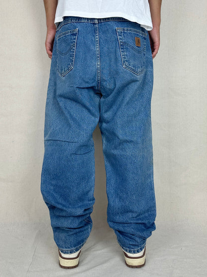 90's Carhartt Heavy Duty Vintage Jeans Size 38x33
