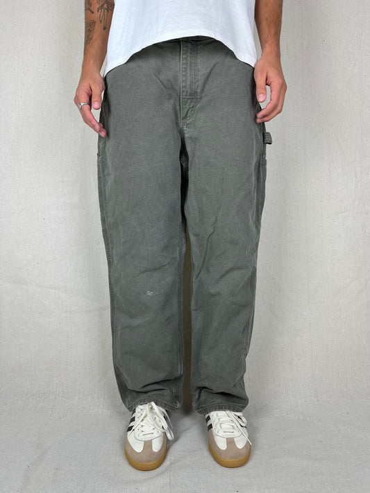 90's Carhartt Heavy Duty Vintage Carpenter Jeans Size 35x30