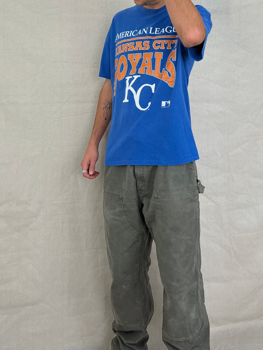 1992 Kansas City Royals MLB USA Made Vintage T-Shirt Size M