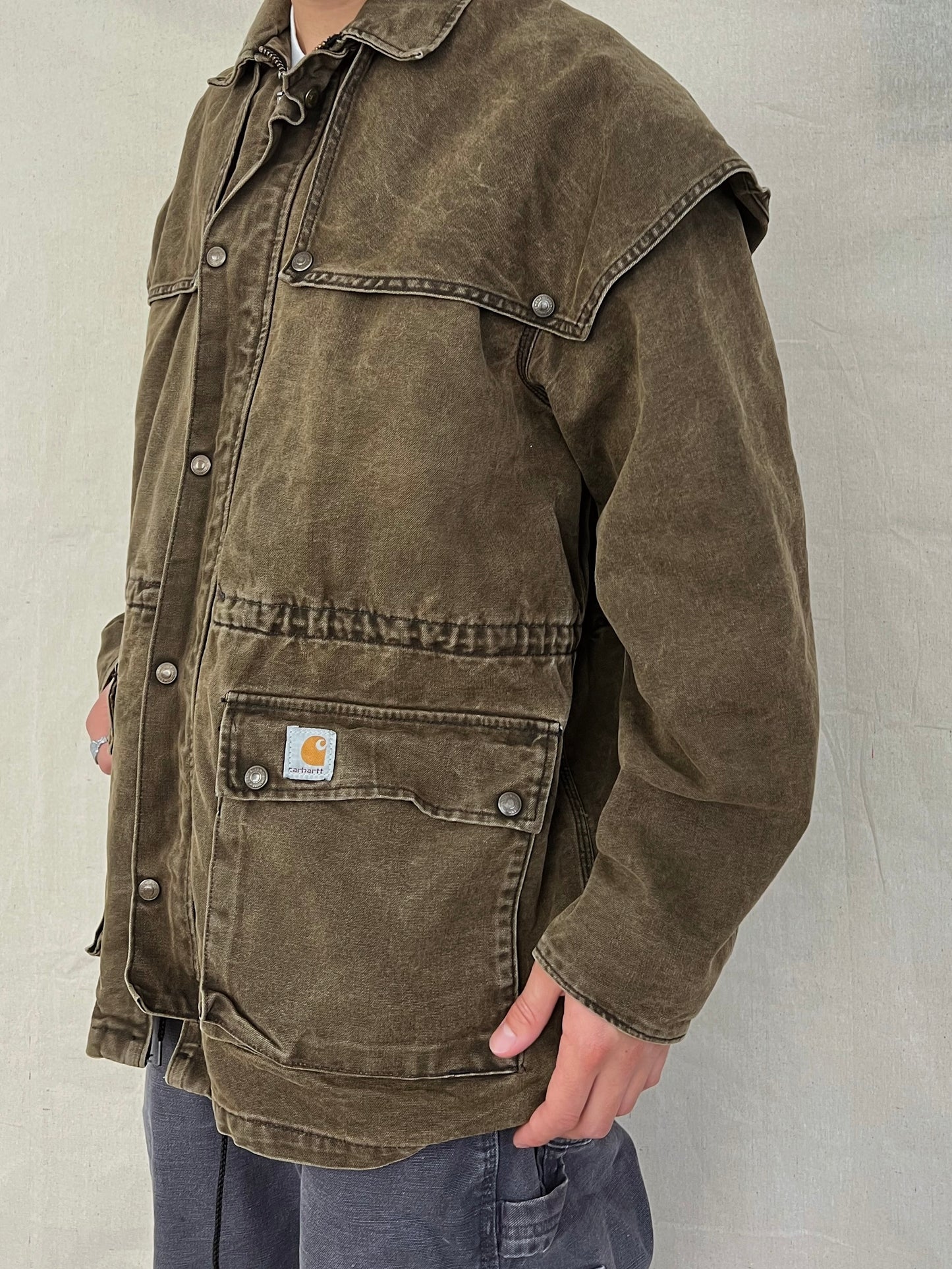 90's Carhartt Heavy Duty Lined Vintage Jacket Size 2XL
