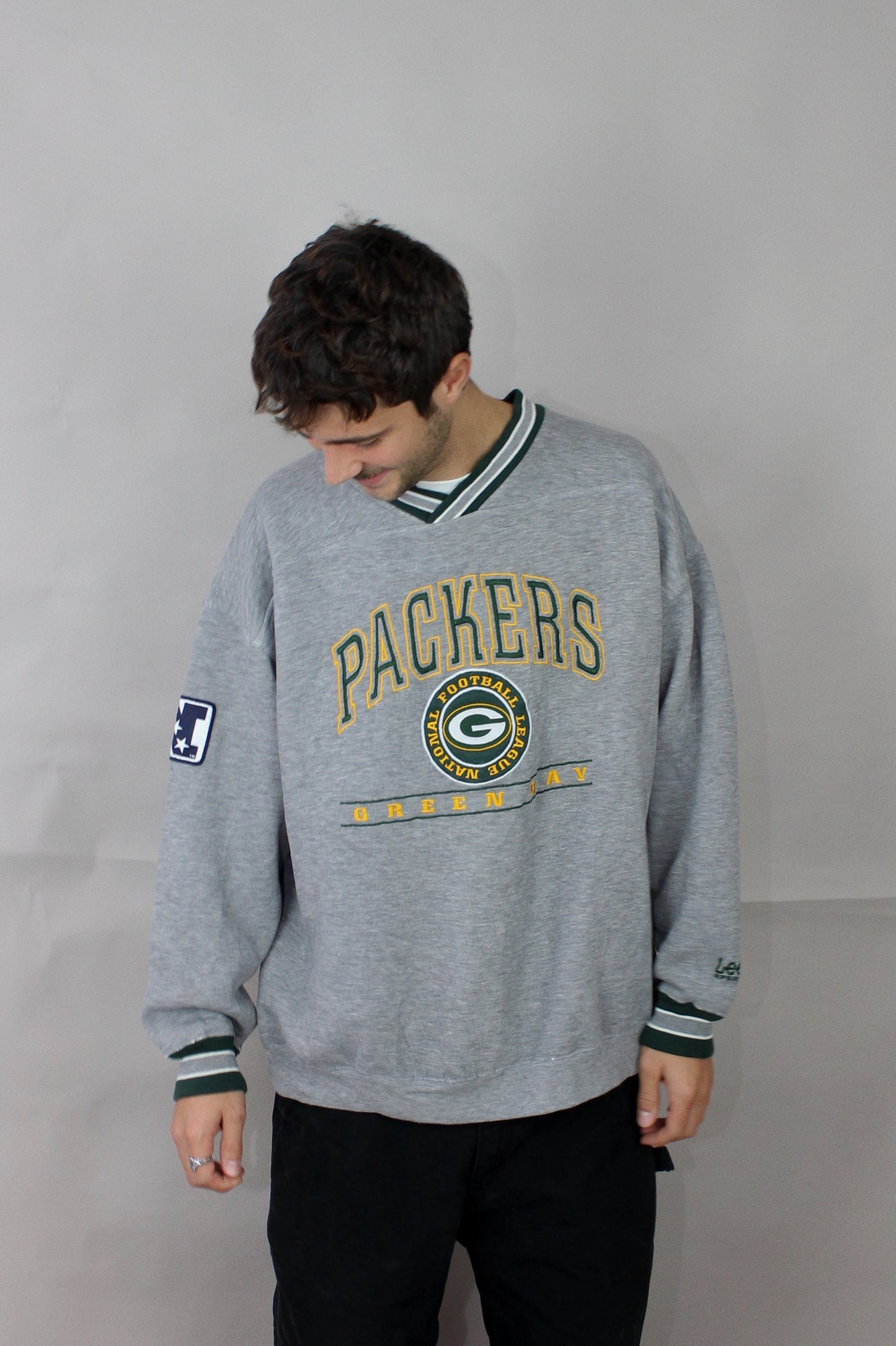 90's Green Bay Packers NFL Embroidered Vintage Sweatshirt Size XL