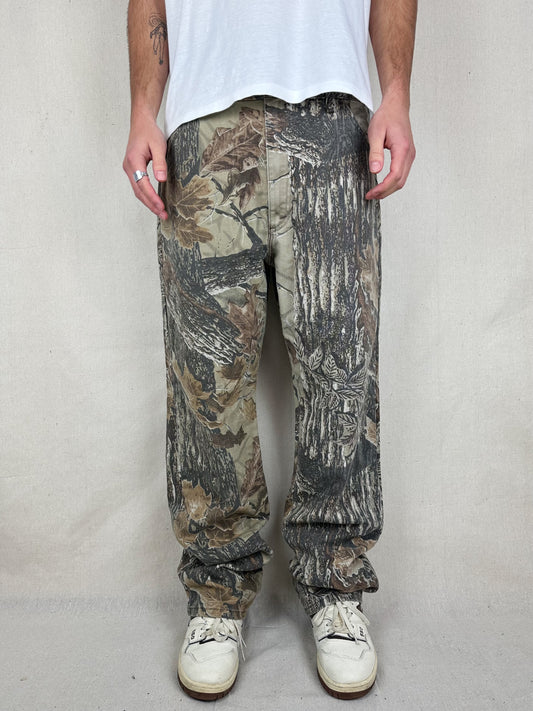 90's Duxbak Realtree Camo USA Made Vintage Pants Size 36x36