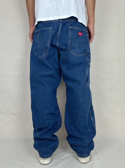 90's Dickies Heavy Duty Vintage Carpenter Jeans Size 37x34