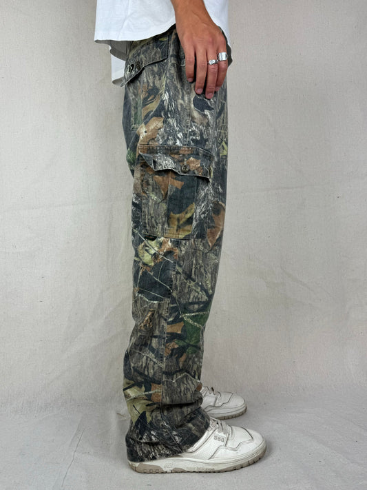 90's Mossyoak Realtree Camo Vintage Cargo Pants Size 36x31