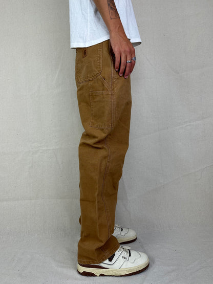 90's Carhartt Vintage Heavy Duty Carpenter Jeans Size 32x31