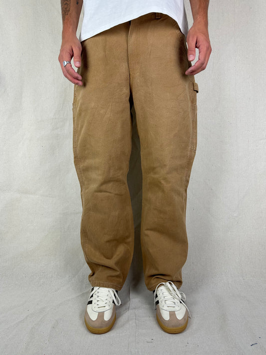 90's Carhartt Heavy Duty Vintage Carpenter Jeans Size 32x29