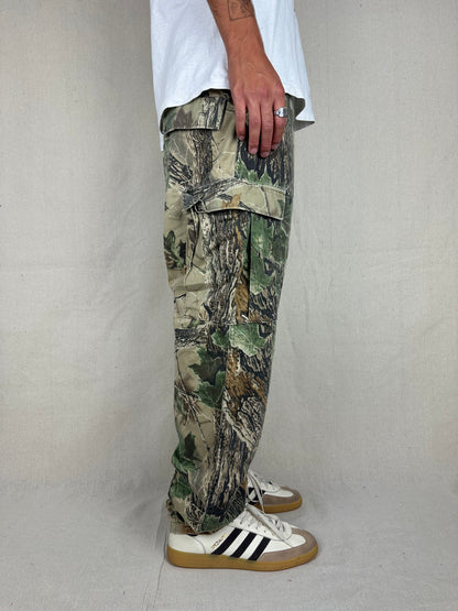 90's Realtree Camo Vintage Cargo Pants Size 38x32