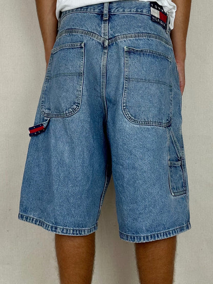 90's Tommy Hilfiger Jeans Vintage Carpenter Jean Shorts Size 36"