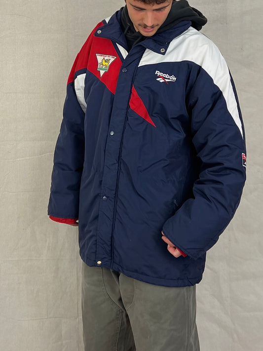 1993-1994 Premier League Champions Embroidered Bench Jacket Size XL