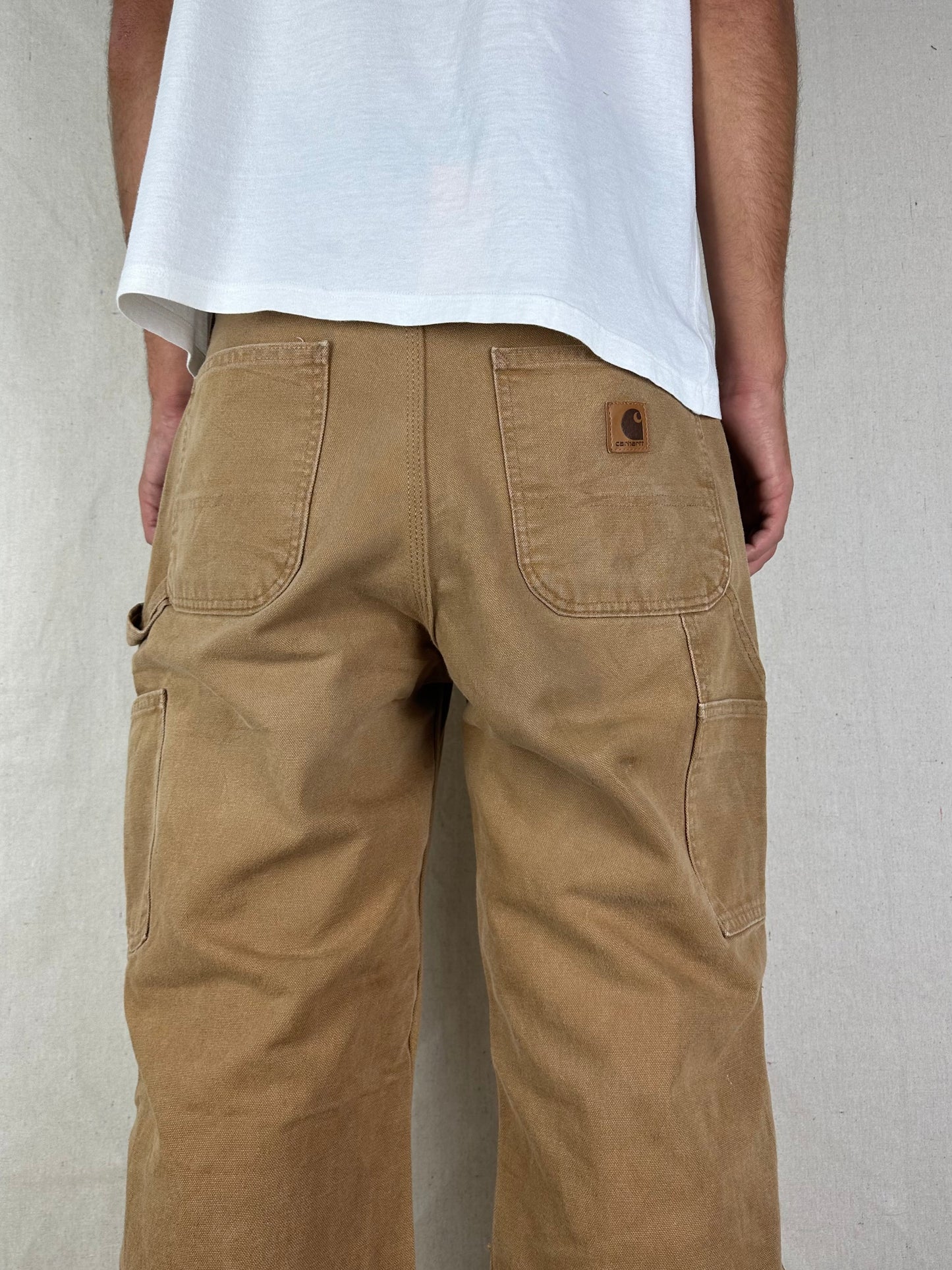 90's Carhartt Heavy Duty Vintage Carpenter Jeans Size 32x29