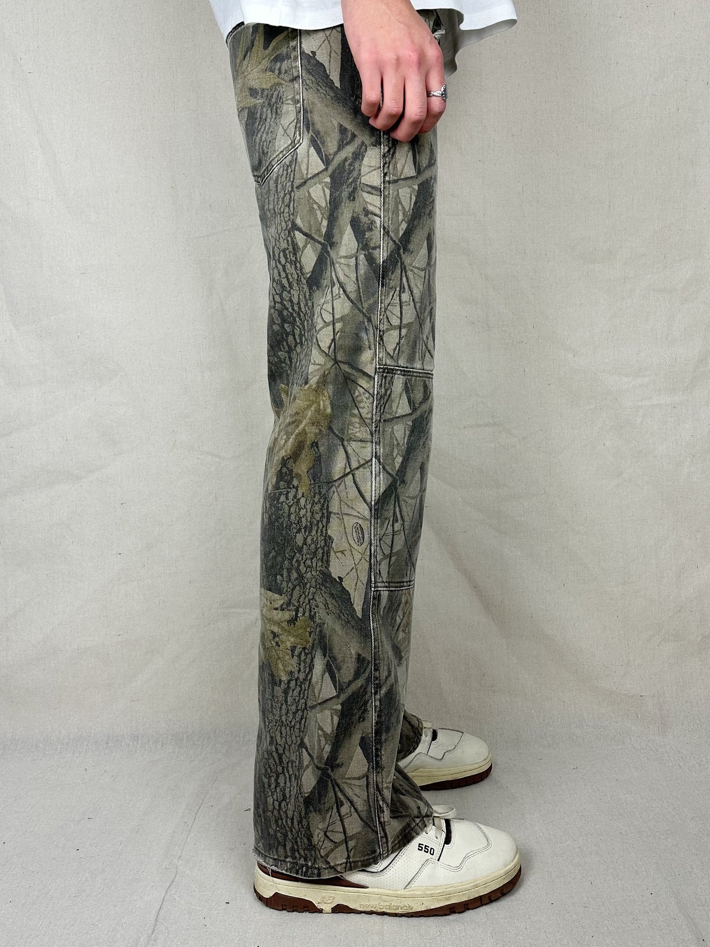 90's Realtree Camo Vintage Double Knee Jeans Size 31x30