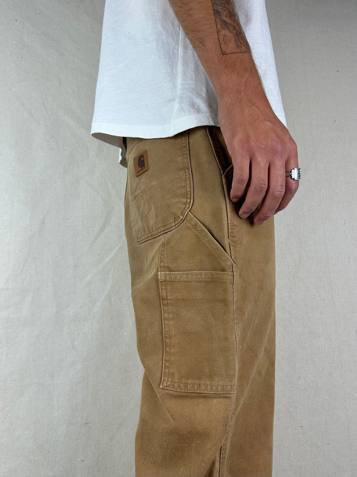 90's Carhartt Heavy Duty Vintage Carpenter Jeans Size 32x29