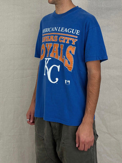 1992 Kansas City Royals MLB USA Made Vintage T-Shirt Size M