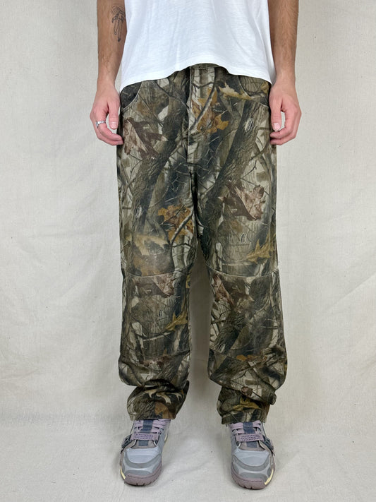 90's Wrangler Realtree Camo Double Knee Vintage Jeans Size 36x32