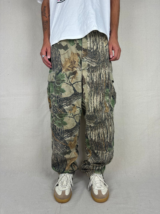 90's Realtree Camo Vintage Cargo Pants Size 38x32