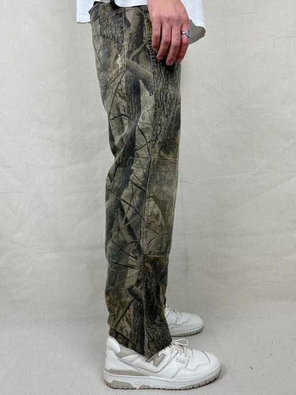 90's Realtree Camo Double Knee Vintage Jeans Size 32x29