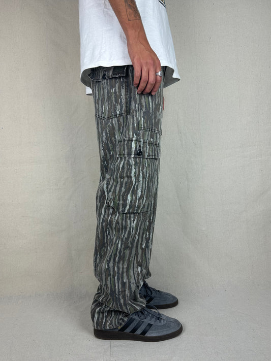 90's Realtree Camo USA Made Vintage Cargo Pants Size 36x32