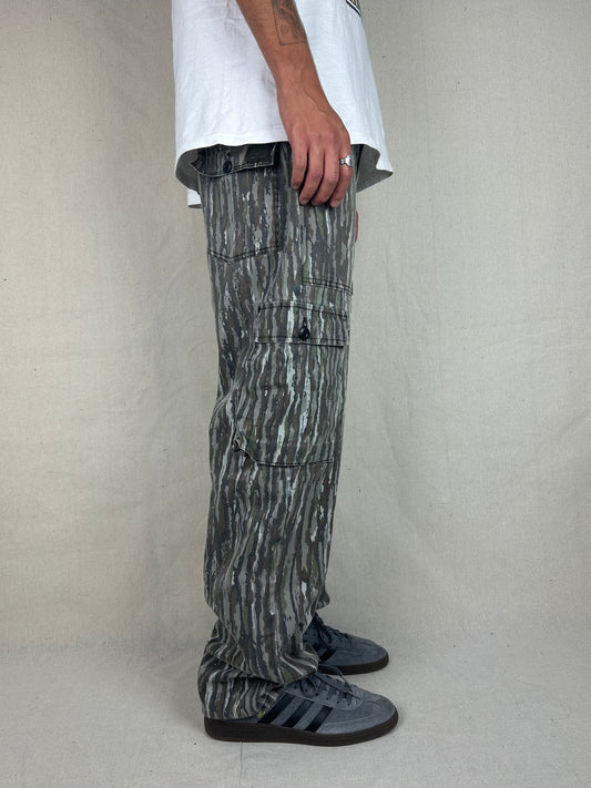 90's Realtree Camo USA Made Vintage Cargo Pants Size 36x32