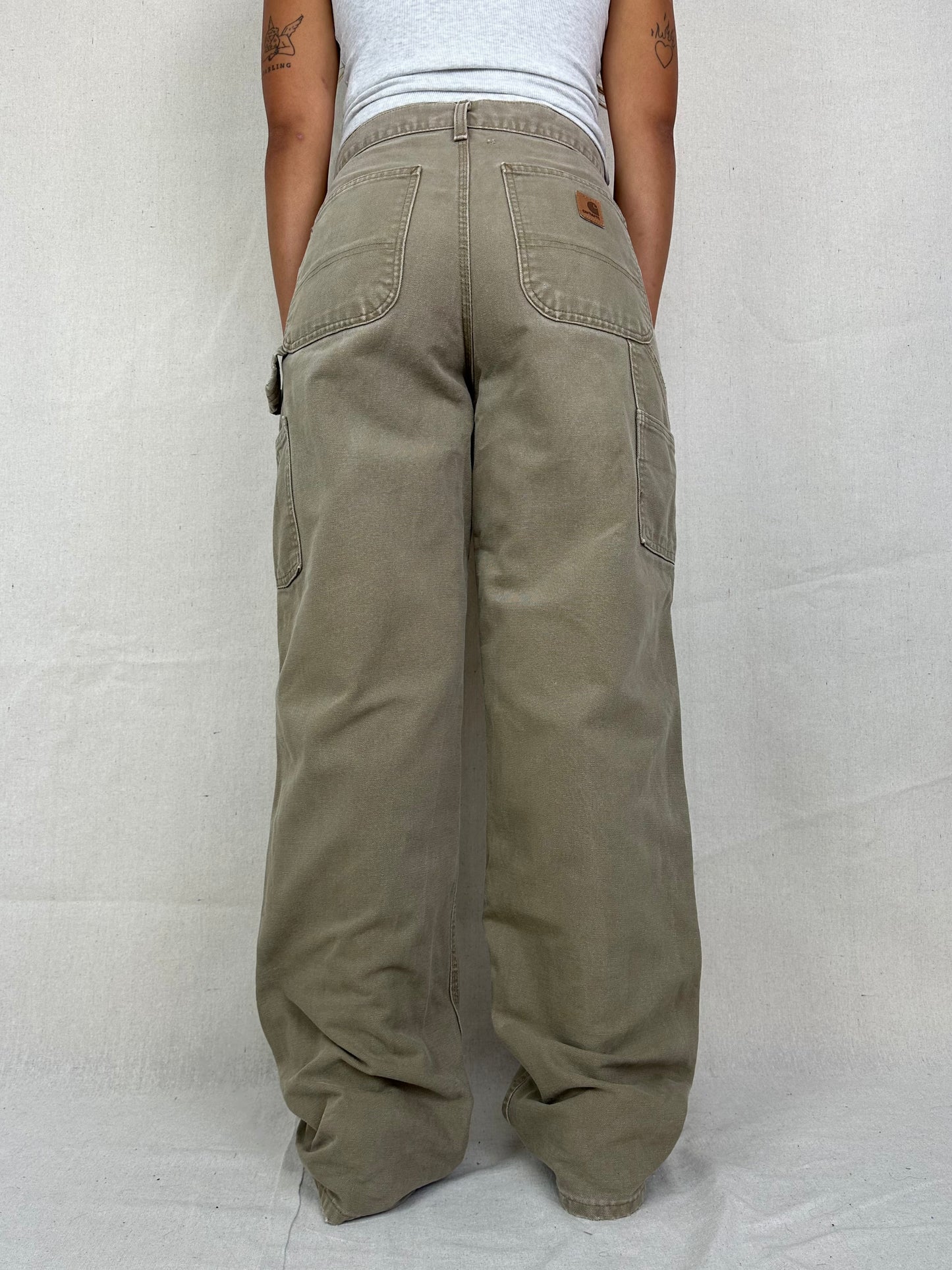 90's Carhartt Vintage Heavy Duty Carpenter Jeans Size 30x33