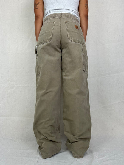 90's Carhartt Vintage Heavy Duty Carpenter Jeans Size 30x33