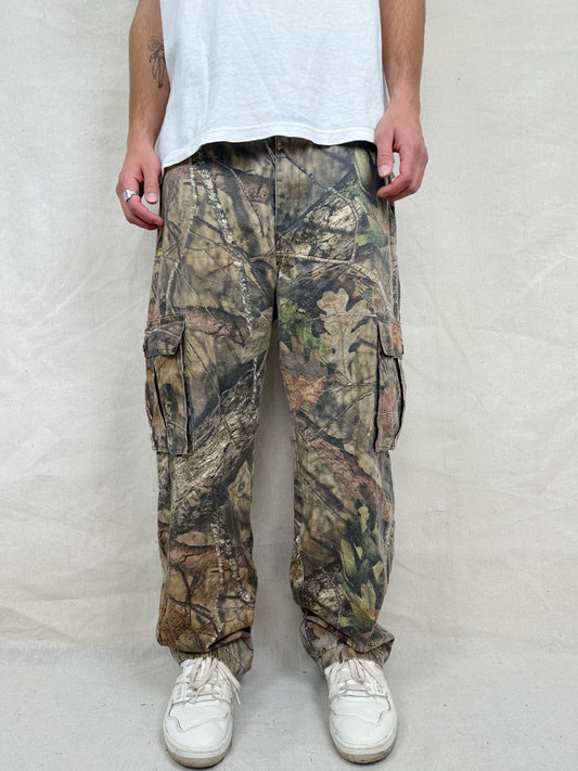 90's Mossyoak Realtree Camo Vintage Cargo Pants Size 38x32