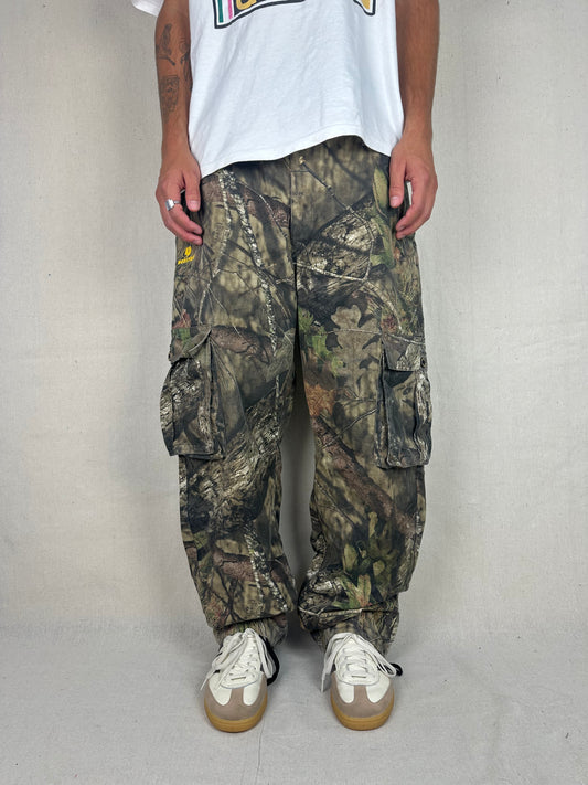 90's Mossyoak Realtree Camo Vintage Cargo Pants Size 36/38x32