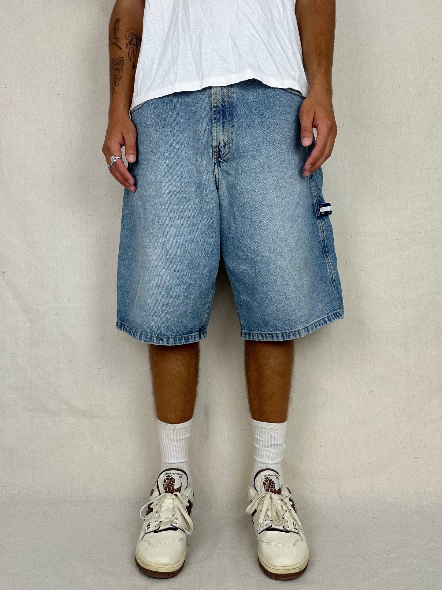 90's Tommy Hilfiger Jeans Vintage Carpenter Jean Shorts Size 36"