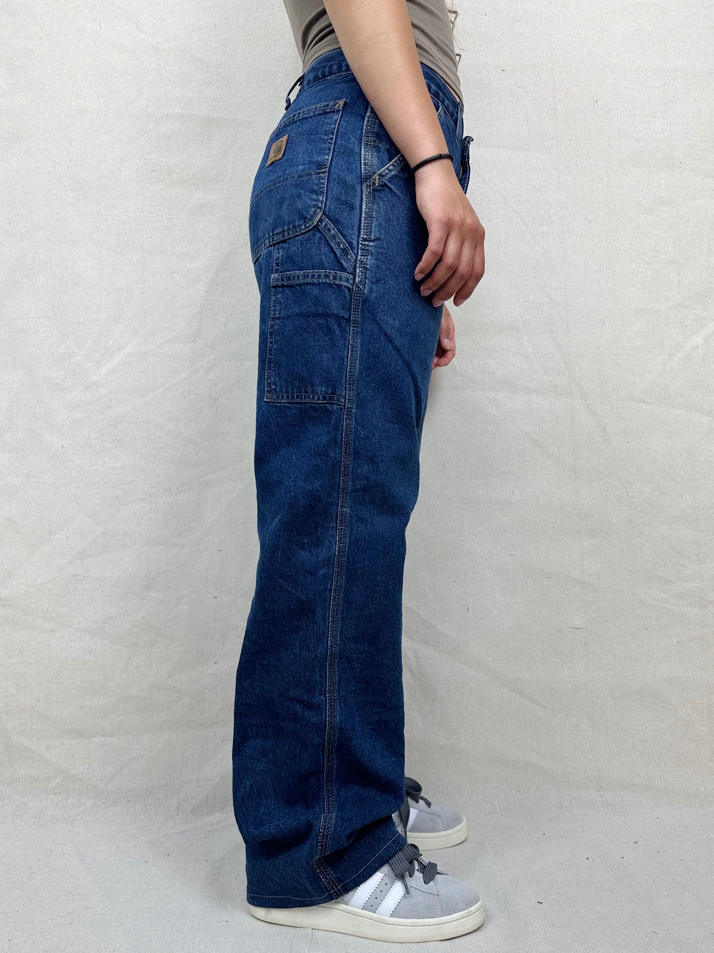 90's Carhartt Heavy Duty Vintage Carpenter Jeans Size 30x31