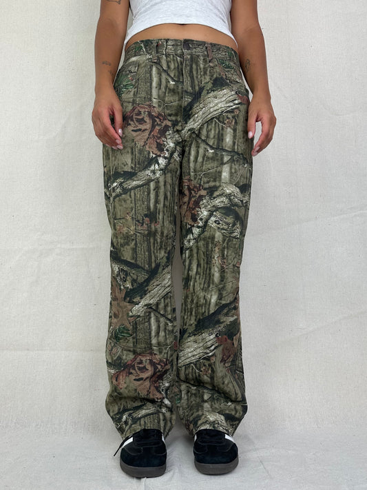 90's Mossyoak Realtree Camo Vintage Cargo Pants Size 31x29